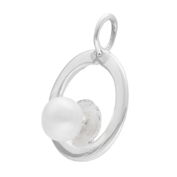 pakilia pakilia Silber Kette Schaukelnde Perle Fair-Trade und handmade – Produktbild 1 von 3