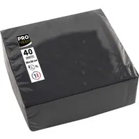 ProNappe 40 ProNappe Servietten 38 x 38 cm, schwarz – Produktbild 1 von 1