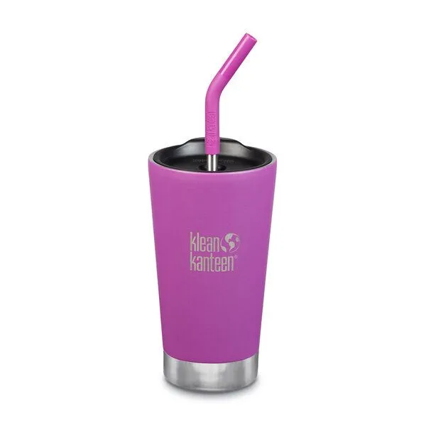 Klean Kanteen Klean Kanteen Edelstahl Trinkbecher - Tumbler 473ml, mit Trinkhalm, isoliert, Beere, – Produktbild 1 von 1