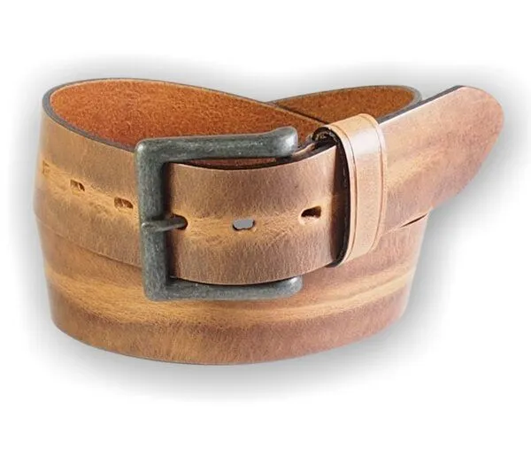 Greenbelts Greenbelts Herren Ledergürtel RYAN, Cognac, – Produktbild 2 von 5