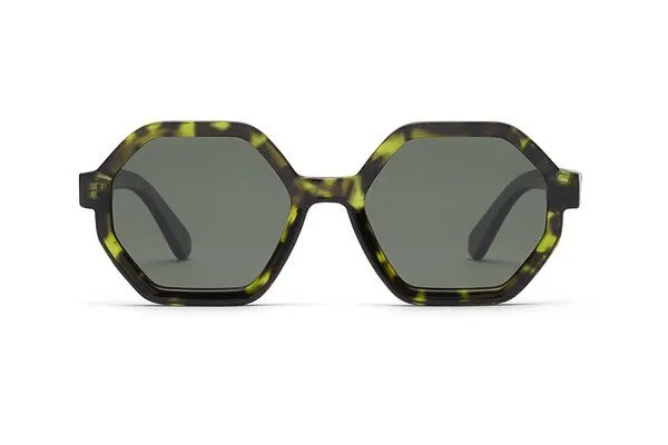 TAKE A SHOT TAKE A SHOT Octagonale Sonnenbrille Buddha Jumps: Across Dimensions polarisiert, Green demi, – Produktbild 1 von 3