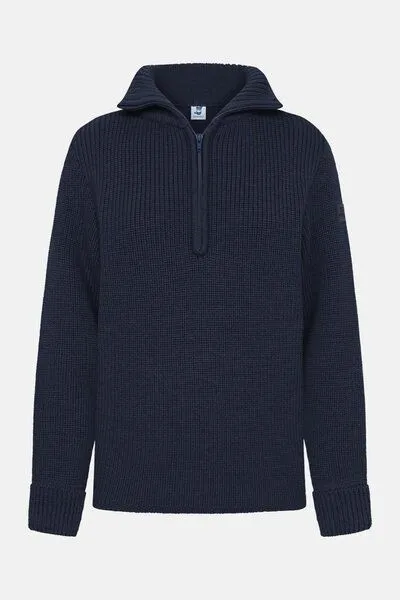 Hanseheld Hanseheld Damen Troyer Merino Wolle GOTS, Dunkel-blau, – Produktbild 1 von 4