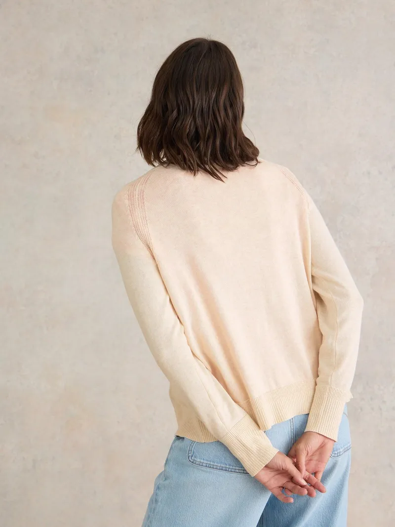 White Stuff Lulu Strickjacke - 42, Naturweiß, – Produktbild 4 von 4