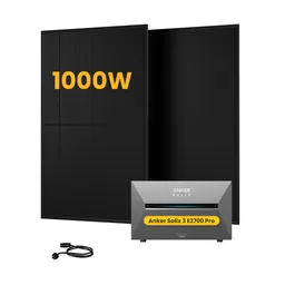 Anker Anker SOLIX Solarbank 3 E2700 Pro, mit 2 x 500W Bifaziale Solarmodule, by Powerness - 2.7kWh / ohne Zubehör / Standardversand – Produktbild 1 von 1