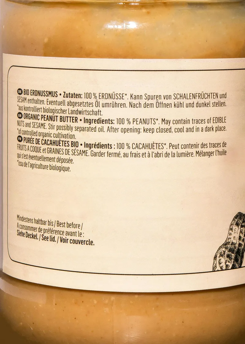 KoRo Bio Erdnussmus 6 x 500 g – Produktbild 3 von 5