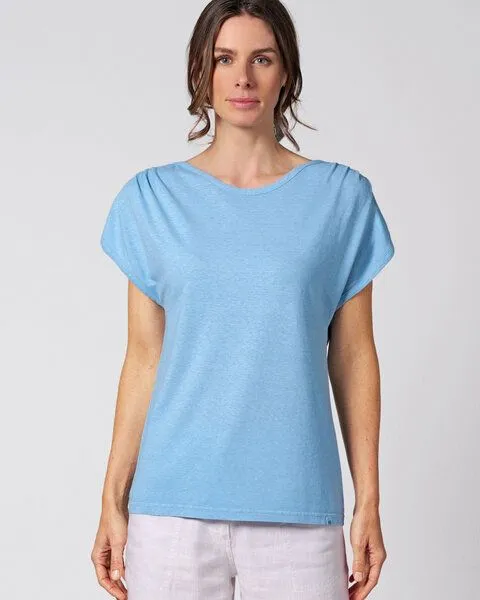 HempAge HempAge Hanf T-Shirt, Glacier (blau), – Produktbild 3 von 3