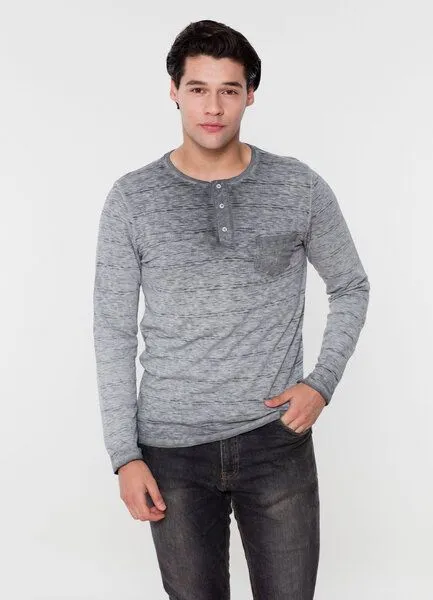 ORGANICATION ORGANICATION MOR-4067 HERREN GARMENT DYED LANGARM T-SHIRT – Produktbild 1 von 3