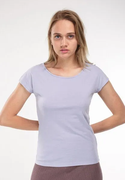 Alma & Lovis Alma & Lovis T-Shirt aus Bio-Baumwolle | Short Pure, Lavendel (lila), – Produktbild 3 von 4
