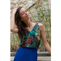 WiDDA Widda Damen vegan Bluse Vau Gemustert Multicolor – Produktbild 1 von 1