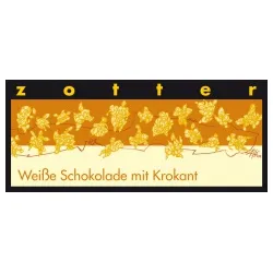 Zotter Weiße Schokolade mit Mandel-Haselnusskrokant, handgeschöpft – Produktbild 1 von 1