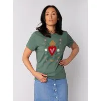 watapparel watapparel T-Shirt Frauen Love and flex, Green bay, – Produktbild 1 von 1
