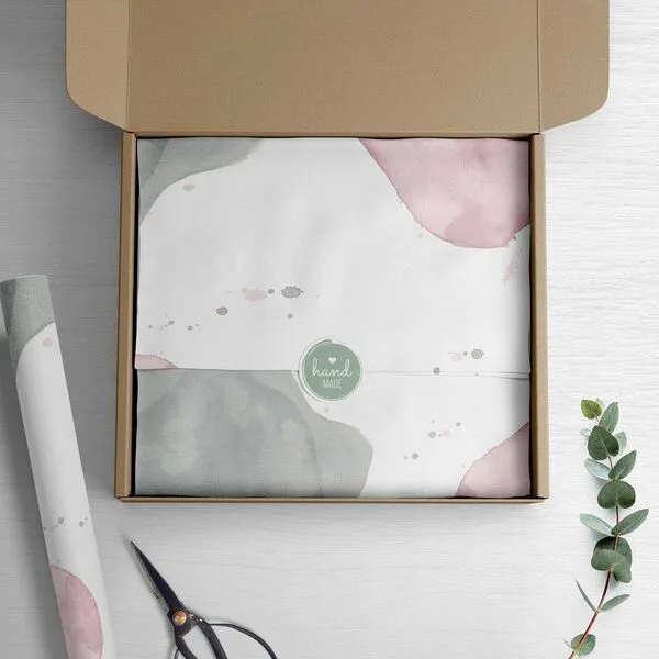 Fines Papeterie Fines Papeterie 10m Seidenpapier BUBBLES handgezeichnet auf Rolle – Produktbild 4 von 4