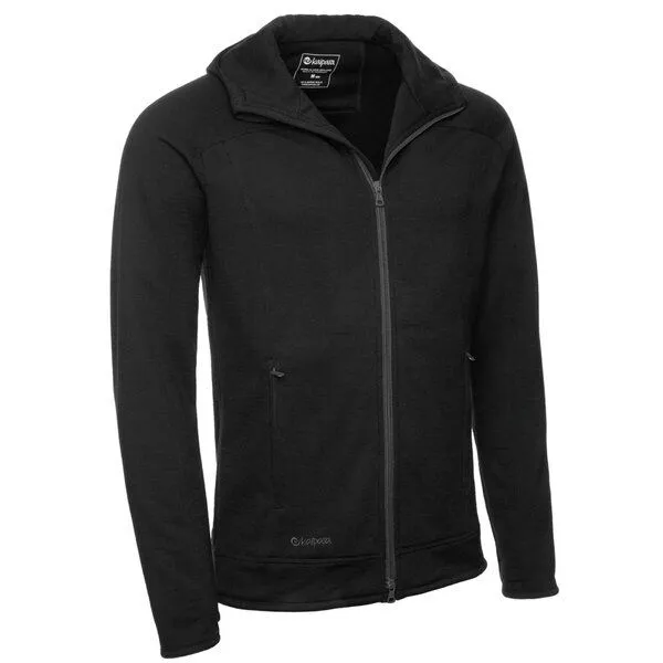Kaipara - Merino Sportswear Kaipara - Merino Sportswear Merino Hoody Sweat Jacke 270 Herren, Schwarz, – Produktbild 2 von 3