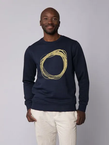 watapparel watapparel Sweatshirt Unisex Kreis, French navy, – Produktbild 2 von 4
