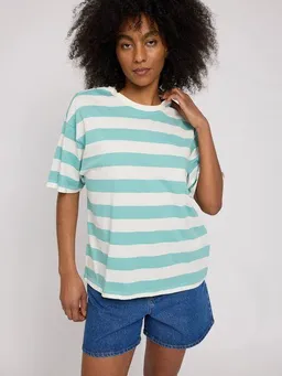Mazine Mazine Bold Striped T-Shirt für Frauen - aus Biobaumwolle – Produktbild 1 von 1
