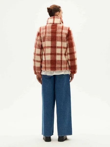 thinking mu thinking mu Damen Jacke - Picnic Checks Sophie Jacket, Rot, – Produktbild 4 von 4