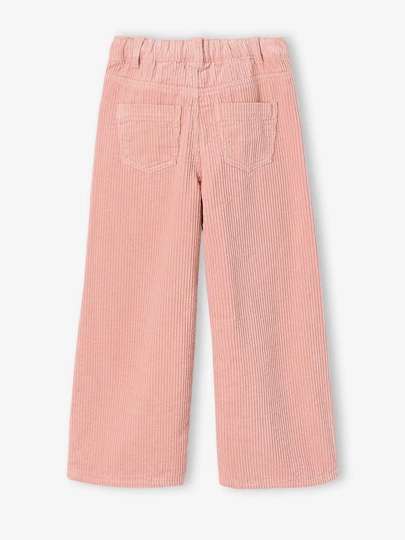 Vertbaudet Weite Cord-Thermohose Mädchen, Pudrig rosa, – Produktbild 3 von 4