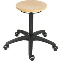 Drehhocker mit Sitz aus Buchenholz, höhe 430-620 mm – Produktbild 1 von 1