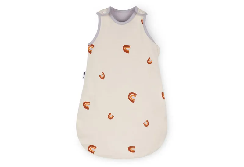 Ehrenkind Ganzjahresschlafsack Schlafsack Rund 2.5 TOG, Bio-Baumwolle, Baby Schlafsack (Standard 100 by OEKO-TEX, 100% Bio-Baumwolle, 2.5 TOG, Ganzjahresschlafsack), Schlafsack Baby 2.5 TOG, Babyschlafsack, Natur regenbogen, – Produktbild 1 von 5