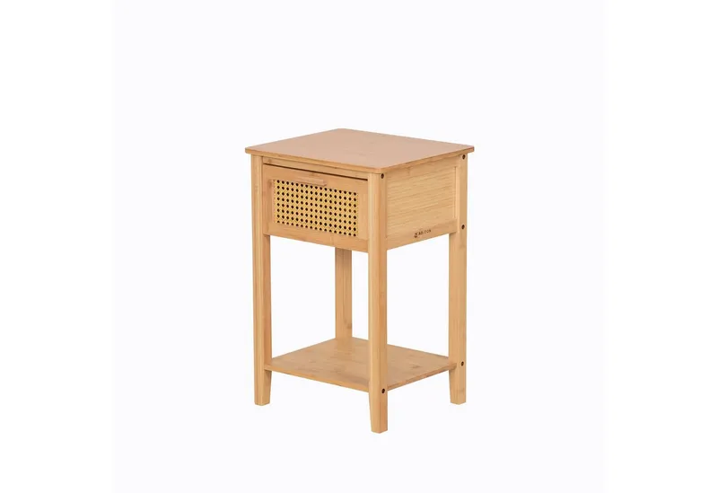 AD.CON Nachttisch Nachttisch mit Schublade Beistelltisch Nachtkommode mit Ablagefach – Produktbild 1 von 5