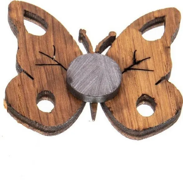 ReineNatur ReineNatur Schmetterling Magnet aus Eichenholz geölt - 4er Set – Produktbild 2 von 2