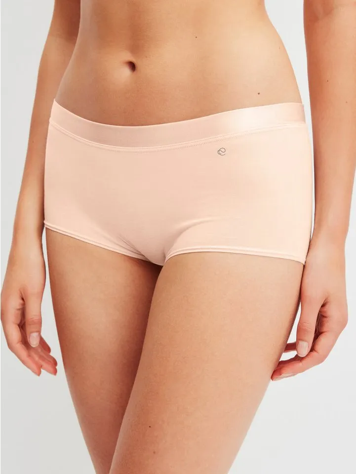 CALIDA CALIDA Panty Cate glänzendes Satin-Detail, elastischer Single Jersey, regular-cut, weich, Rosa, – Produktbild 1 von 5
