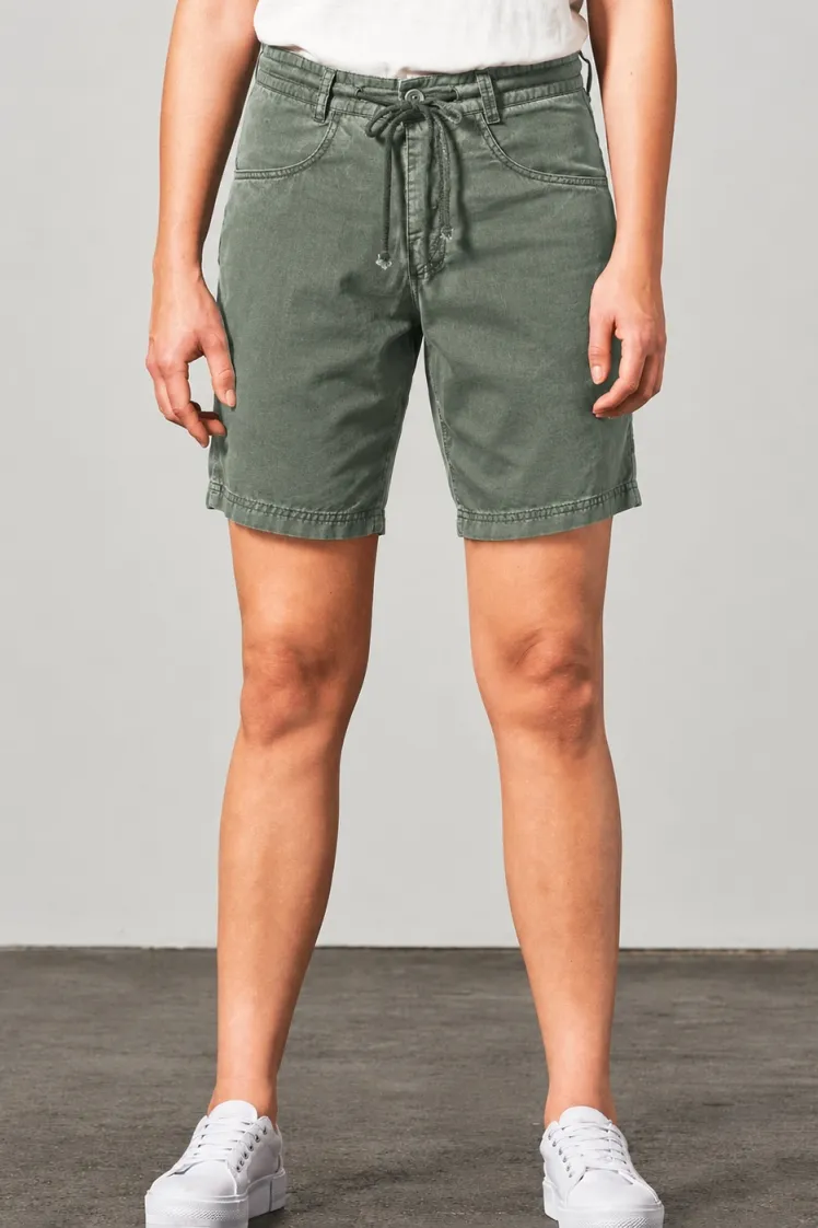HempAge Hempage Damen vegan Shorts In Krautgrün, Grün, – Produktbild 2 von 2