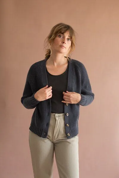 TIRALAHILACHA TIRALAHILACHA Golah short cardigan, Blau, – Produktbild 1 von 2