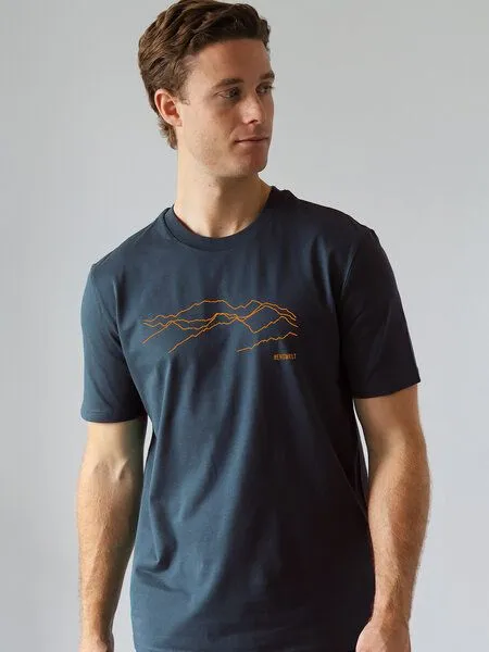 Kultgut Kultgut Artdesign - Biofair Shirt / Bergwelt, Vintagegrey, – Produktbild 2 von 3