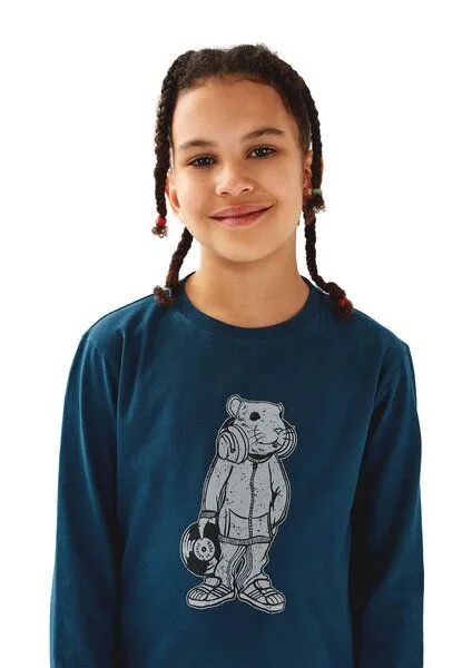 Band of Rascals Band of Rascals DJ Longsleeve, Dark-petrol, – Produktbild 3 von 4