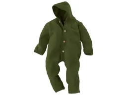 Engel natur Engel Natur Baby Kapuzenoverall Bio-Merinowolle Fleece melange-schilf Gr. 62/68 – Produktbild 1 von 1