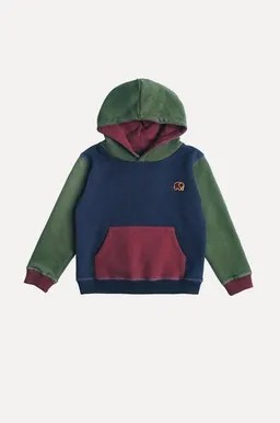 Trendsplant Kid's Color Block Hoodie Trendsplant Blue – Produktbild 1 von 1
