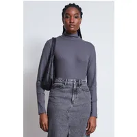 JAN N JUNE JAN 'N JUNE Damen vegan Rollkragenpullover Lyocell Mio Dunkelgrau – Produktbild 1 von 1