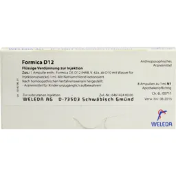 Weleda WELEDA FORMICA D 12 Ampullen 8X1 ml Ampullen – Produktbild 1 von 1