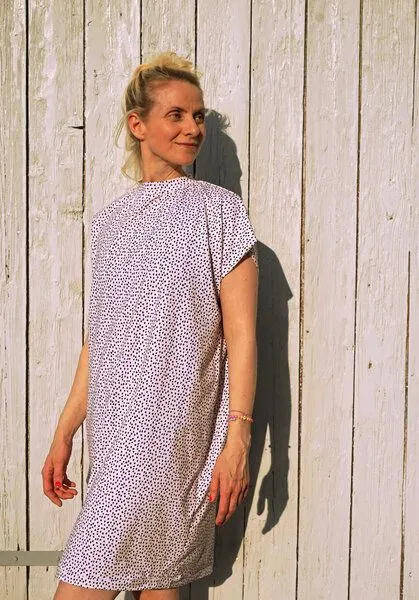 Lena Schokolade Lena Schokolade Kleid light dots aus Bio-Baumwolle, Offwhite (weiss), – Produktbild 4 von 4