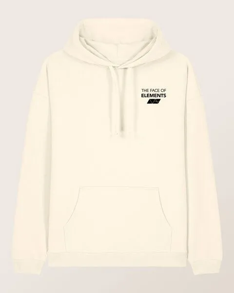 THE FACE OF ELEMENTS The Face of Elements Flow - Relaxed Fit Hoodie aus 100% Bio-Baumwolle, Nature (natur), – Produktbild 1 von 3