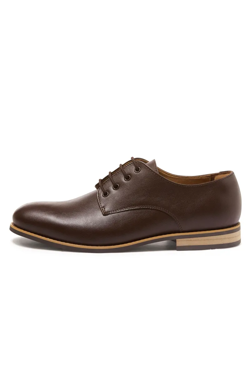 Will's Vegan Store Will's Vegan Store Herren vegan Casual Derbys Dunkelbraun, Braun, – Produktbild 1 von 2