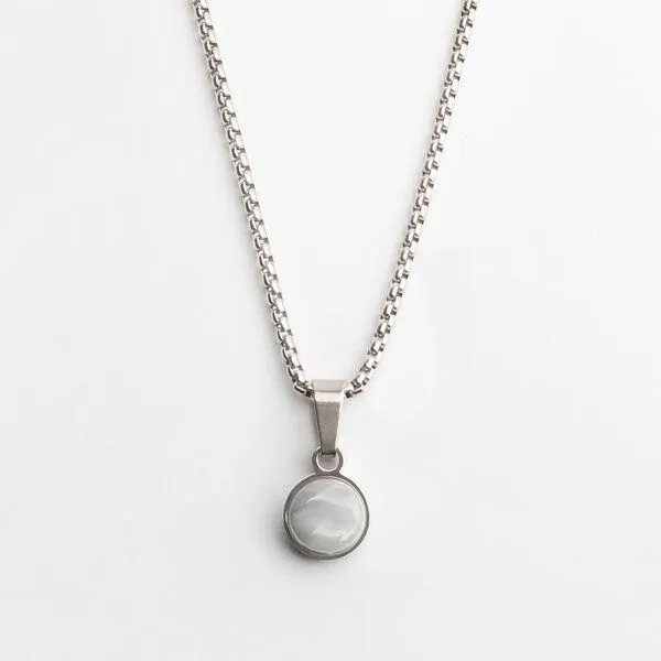 ALEXASCHA ALEXASCHA Kurze Kette mit Anhänger | Mix & Match | Silber, Graphitgrau, – Produktbild 1 von 4
