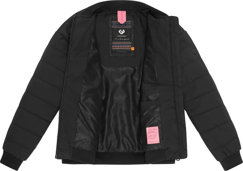 ragwear ragwear Bomberjacke Bombina Wasserdichte Damen Winterjacke im Oversized-Look, Schwarz, – Produktbild 1 von 5