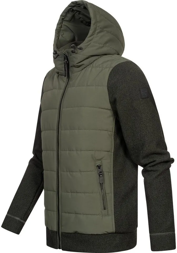 ragwear ragwear Steppjacke Doryan Mel Coole Herren Outdoorjacke mit weichen Ärmeln, Grün, – Produktbild 3 von 4