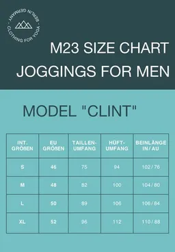 M23 M23 Herren Jogginghose aus Bio-Baumwolle, Modell "Clint" – Produktbild 1 von 1