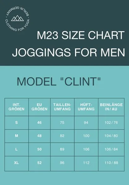 M23 M23 Herren Jogginghose aus Bio-Baumwolle, Modell "Clint", Dunkelblau, – Produktbild 1 von 4