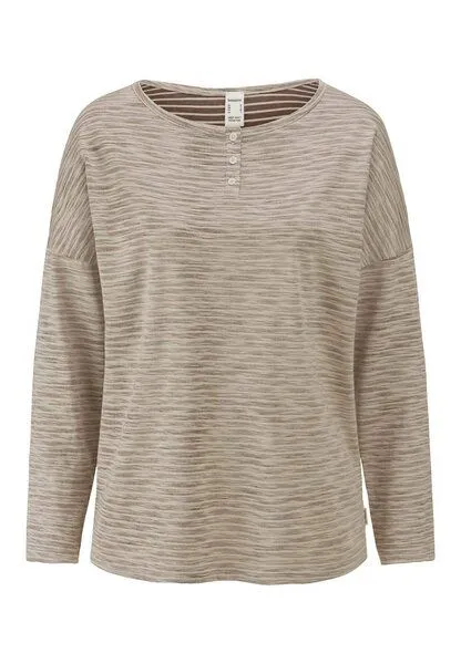 hessnatur hessnatur Schlafshirt Relaxed aus Bio-Baumwolle mit TENCEL Modal, Mocca, – Produktbild 2 von 4
