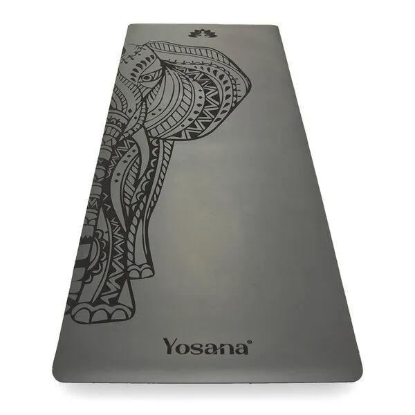 Yosana Yosana Yogamatte Ultra Grip inkl. Baumwolltragegurt (Elefant Grau) – Produktbild 5 von 8