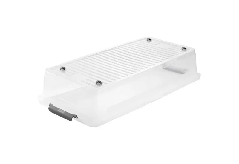 Keeeper Keeeper Unterbettbox mit Rollen "Lea" 77 x 38 x 16 cm, 33 l, natural transparent – Produktbild 3 von 5