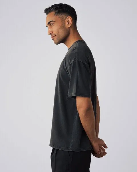 Honest Basics Honest Basics OG Shirt aus Bio- und recycelter Baumwolle, Charcoal, – Produktbild 3 von 3
