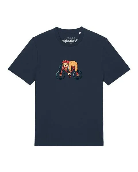 watapparel watapparel T-Shirt Unisex Sloth, French navy, – Produktbild 1 von 2