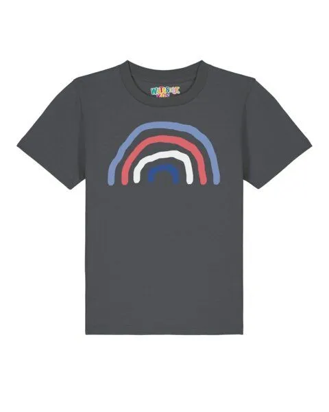watabout.kids watabout.kids T-Shirt Kinder Regenbogen, Anthracite, – Produktbild 1 von 2