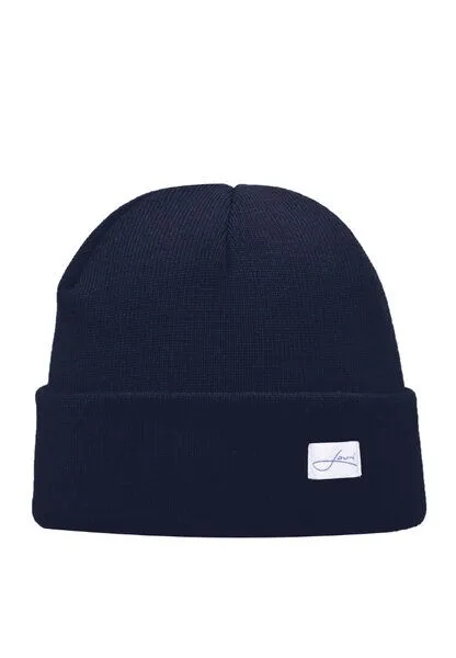 Lou-i Lou-i Kindermütze mit Umschlag Merinowolle Beanie, Blau, – Produktbild 1 von 3