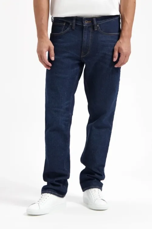 Kuyichi Kuyichi Herren vegan Jeans Scott Regular Basic Blau, Extra dunkelblau, – Produktbild 2 von 2